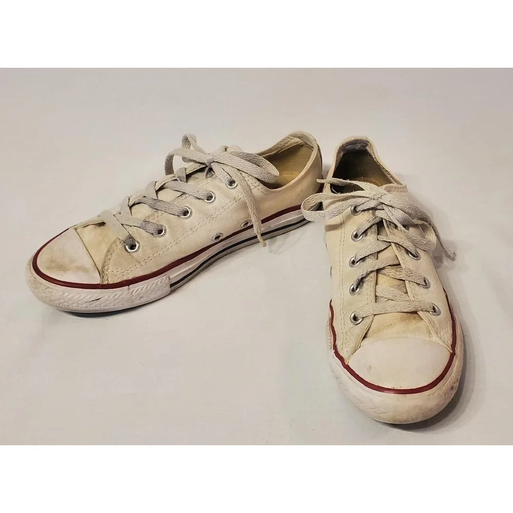 Converse Chuck Taylor All Star White Canvas Youth Size 3 Retro 2015
